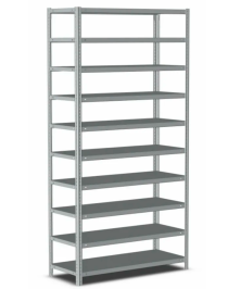 Стеллаж металлический Титан МС-500 1500х700х300 10 полок