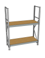 Стеллаж грузовой СГР 2500x900x1000 2 полки (ДСП) Стеллаж грузовой СГР 2500x900x1000 2 полки (ДСП)