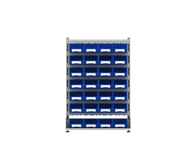 Стеллаж для пластиковых лотков SORTEX односторонний 1500x1000x450.03 купить в Североморске Стеллаж для пластиковых лотков SORTEX односторонний 1500x1000x450.03 купить в Североморске