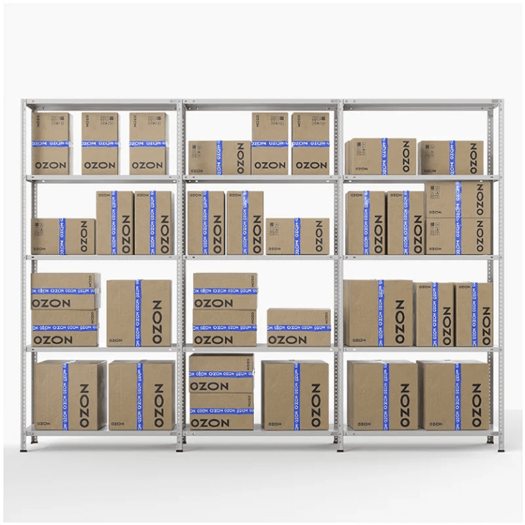 Стеллаж ПВЗ Озон 2000х3000х400 5 полок купить в Североморске Стеллаж ПВЗ Озон 2000х3000х400 5 полок купить в Североморске