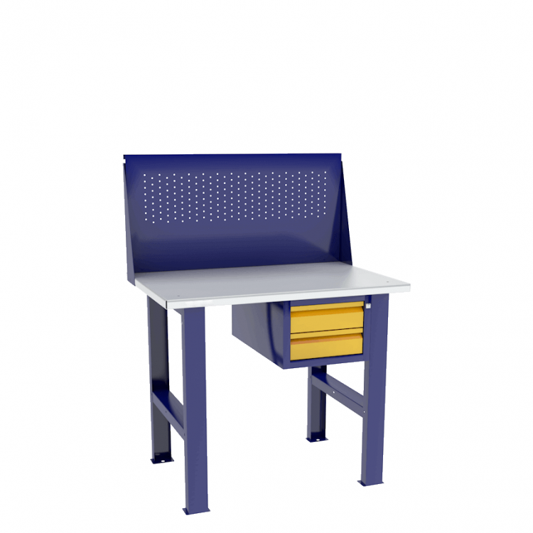 Верстак бестумбовый с подвесным ящиком ВП-Э с экраном купить в Североморске Верстак бестумбовый с подвесным ящиком ВП-Э с экраном купить в Североморске