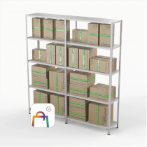 Стеллаж ПВЗ Сбер 2000х2000х400 5 полок Стеллаж ПВЗ Сбер 2000х2000х400 5 полок