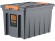 Контейнер особопрочный Rox Box PRO 70 (589х396х355 мм с крышкой и клипсами, на роликах, антрацит) купить в Североморске