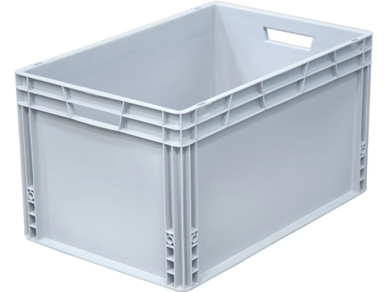 Ящик 600х400х320 сплошной, усиленное дно, цв. серый купить в Североморске Ящик 600х400х320 сплошной, усиленное дно, цв. серый купить в Североморске