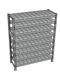 Стеллаж грузовой СГР 3000x2100x400 8 полок (металл) Стеллаж грузовой СГР 3000x2100x400 8 полок (металл)