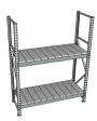 Стеллаж грузовой СГР 2000x2100x600 2 полки (металл) Стеллаж грузовой СГР 2000x2100x600 2 полки (металл)