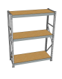 Стеллаж грузовой СГР 3000x2100x1000 3 полки (ДСП) Стеллаж грузовой СГР 3000x2100x1000 3 полки (ДСП)