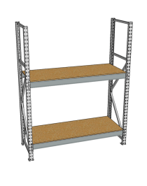 Стеллаж грузовой СГР 2000x900x600 2 полки (ДСП) Стеллаж грузовой СГР 2000x900x600 2 полки (ДСП)