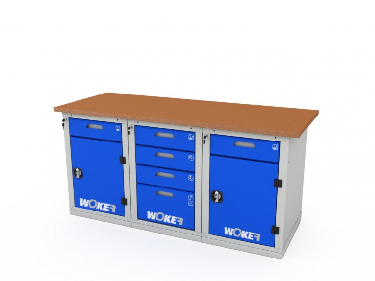 Верстак трехтумбовый WOKER PRO 3242.1800 купить в Североморске
