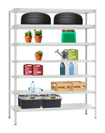 Стеллаж металлический Титан МС-900 2400x1000x400 7 полок Стеллаж металлический Титан МС-900 2400x1000x400 7 полок