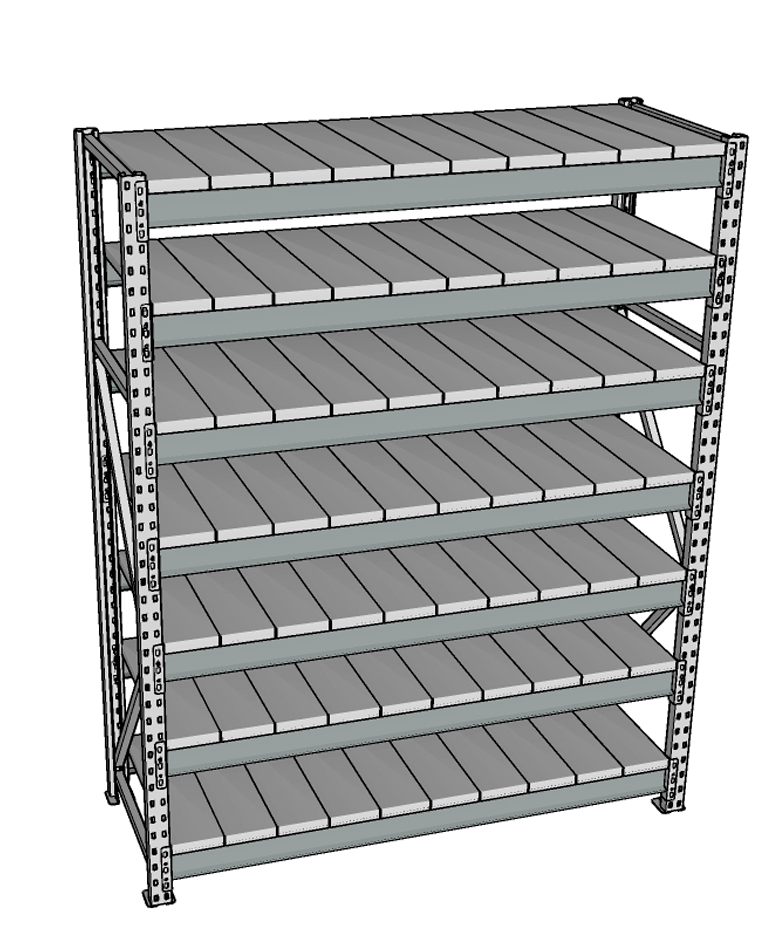 Стеллаж грузовой СГР 2000x1200x500 7 полок (металл) купить в Североморске Стеллаж грузовой СГР 2000x1200x500 7 полок (металл) купить в Североморске