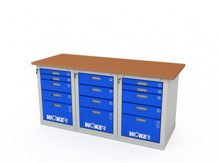 Верстак трехтумбовый WOKER PRO 3545.1800 купить в Североморске